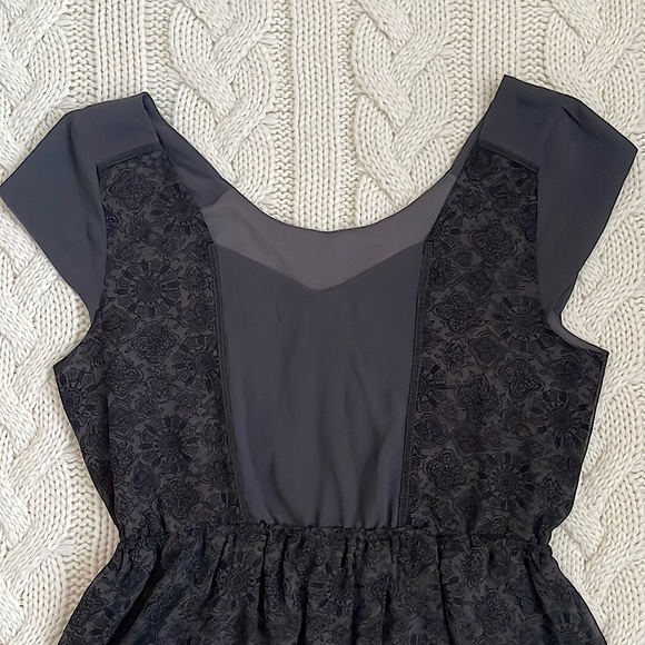 🌼2 for $20🌼 American Eagle Black Floral Pattern Flowy Dress - Picture 9 of 9
